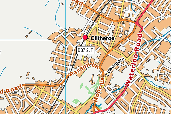 BB7 2JT map - OS VectorMap District (Ordnance Survey)