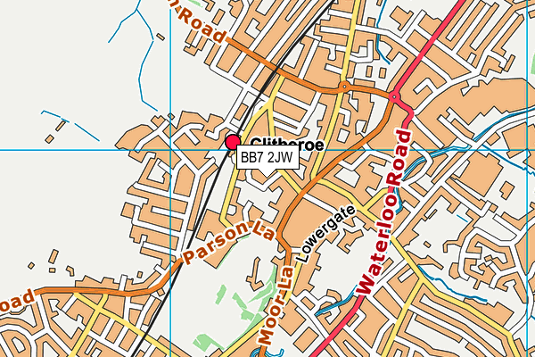 BB7 2JW map - OS VectorMap District (Ordnance Survey)