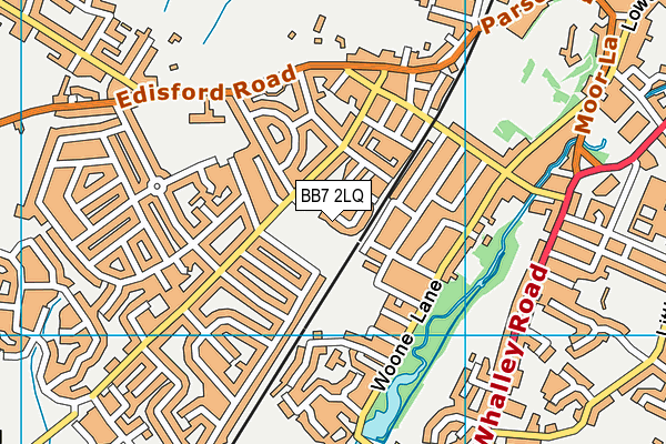 BB7 2LQ map - OS VectorMap District (Ordnance Survey)