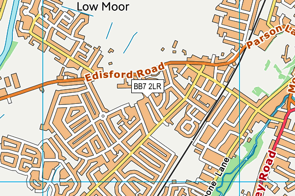 BB7 2LR map - OS VectorMap District (Ordnance Survey)