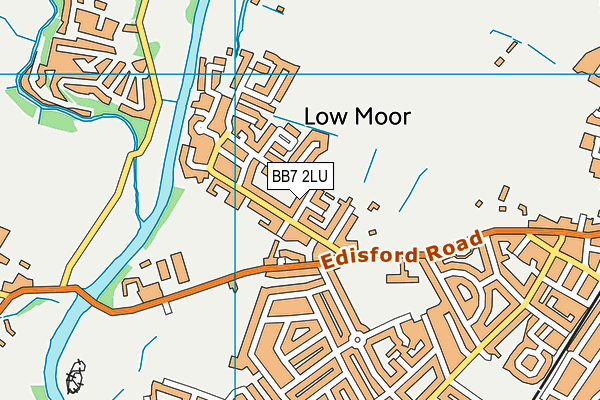 BB7 2LU map - OS VectorMap District (Ordnance Survey)