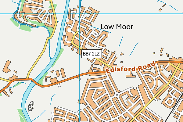 BB7 2LZ map - OS VectorMap District (Ordnance Survey)