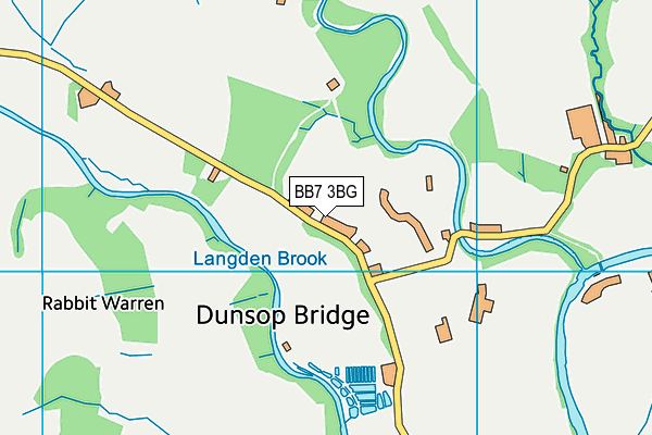 Thorneyholme Roman Catholic Primary School, Dunsop Bridge map (BB7 3BG) - OS VectorMap District (Ordnance Survey)