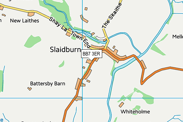 Slaidburn Brennands Endowed Primary School map (BB7 3ER) - OS VectorMap District (Ordnance Survey)