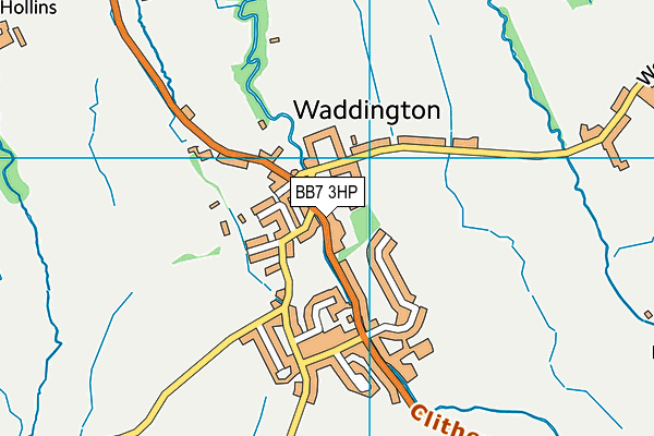 BB7 3HP map - OS VectorMap District (Ordnance Survey)