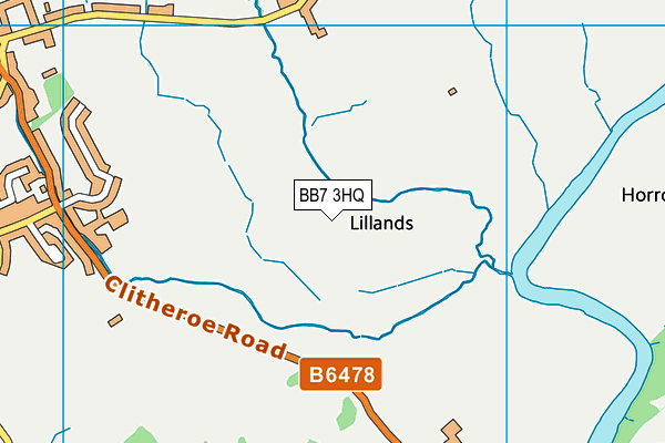 BB7 3HQ map - OS VectorMap District (Ordnance Survey)