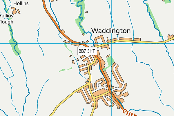 BB7 3HT map - OS VectorMap District (Ordnance Survey)