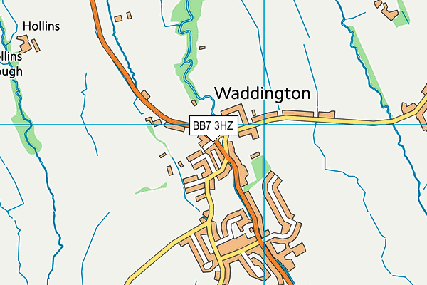 BB7 3HZ map - OS VectorMap District (Ordnance Survey)