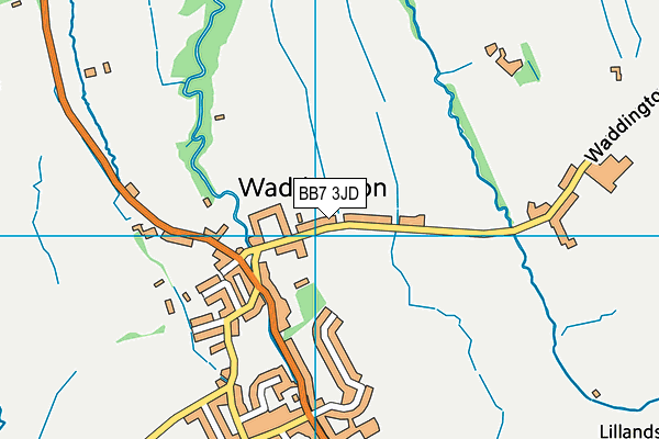 BB7 3JD map - OS VectorMap District (Ordnance Survey)
