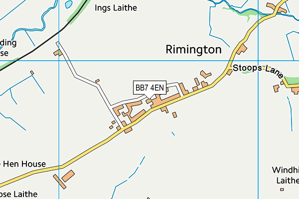 BB7 4EN map - OS VectorMap District (Ordnance Survey)