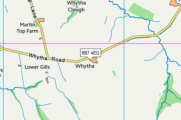 BB7 4EQ map - OS VectorMap District (Ordnance Survey)