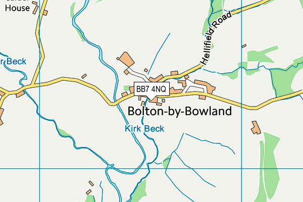 BB7 4NQ map - OS VectorMap District (Ordnance Survey)
