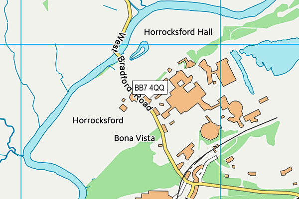 BB7 4QQ map - OS VectorMap District (Ordnance Survey)