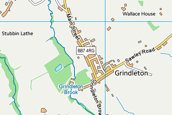 BB7 4RG map - OS VectorMap District (Ordnance Survey)