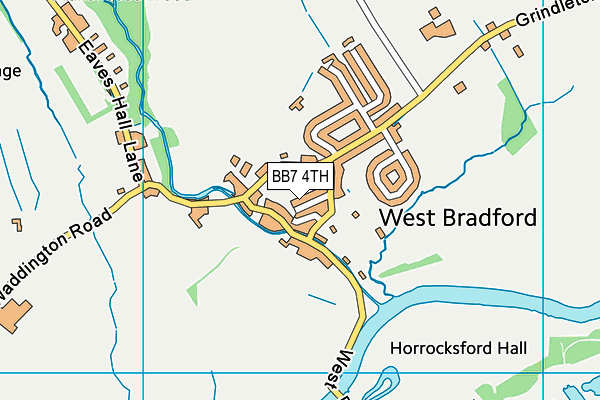 BB7 4TH map - OS VectorMap District (Ordnance Survey)