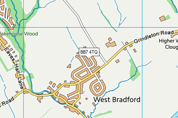 BB7 4TQ map - OS VectorMap District (Ordnance Survey)