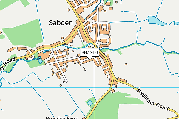 Nutter Barn Pitch (Sabden Fc) map (BB7 9DJ) - OS VectorMap District (Ordnance Survey)