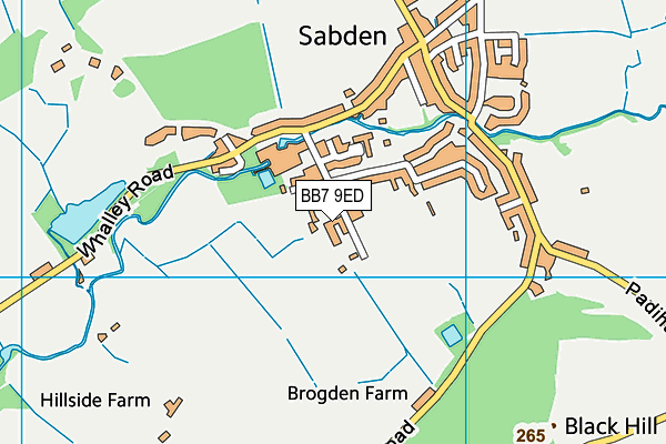 St Mary's Roman Catholic Primary School, Sabden map (BB7 9ED) - OS VectorMap District (Ordnance Survey)