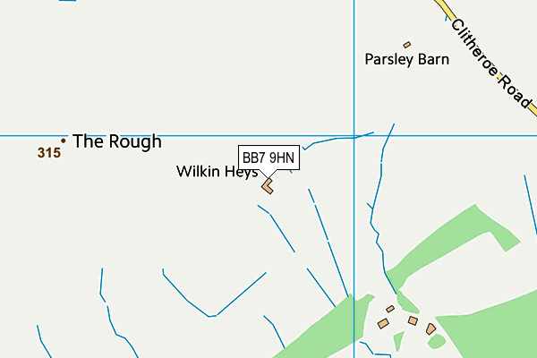 Pendle Ski Club Ltd map (BB7 9HN) - OS VectorMap District (Ordnance Survey)