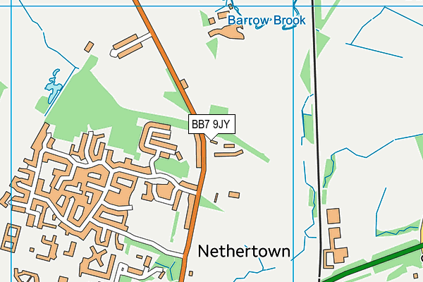 BB7 9JY map - OS VectorMap District (Ordnance Survey)