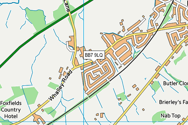 BB7 9LQ map - OS VectorMap District (Ordnance Survey)