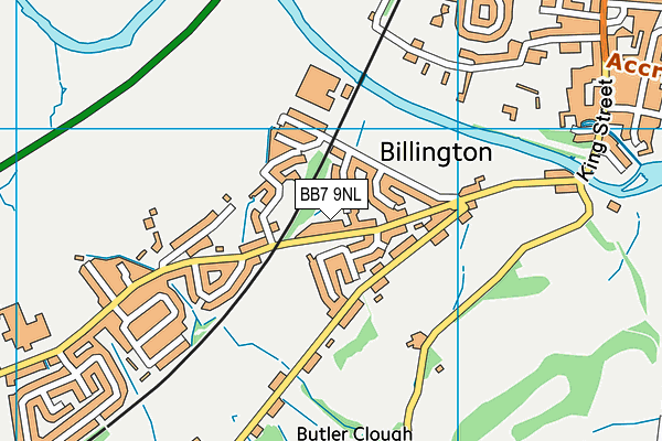 BB7 9NL map - OS VectorMap District (Ordnance Survey)