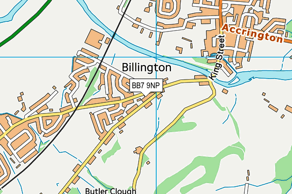 BB7 9NP map - OS VectorMap District (Ordnance Survey)