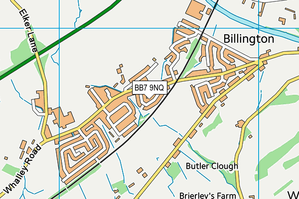 BB7 9NQ map - OS VectorMap District (Ordnance Survey)