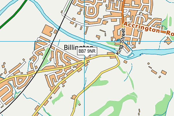 BB7 9NR map - OS VectorMap District (Ordnance Survey)