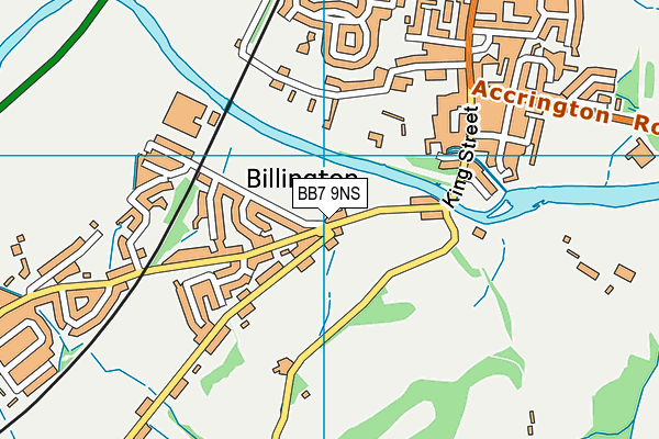 BB7 9NS map - OS VectorMap District (Ordnance Survey)