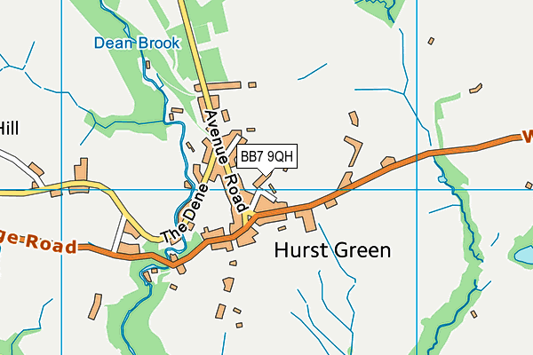 BB7 9QH map - OS VectorMap District (Ordnance Survey)
