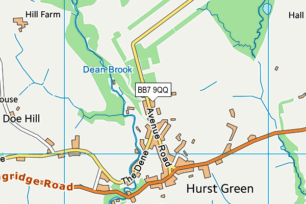 BB7 9QQ map - OS VectorMap District (Ordnance Survey)