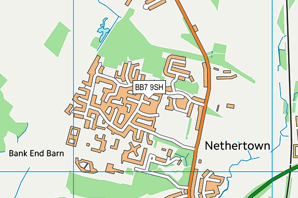 BB7 9SH map - OS VectorMap District (Ordnance Survey)