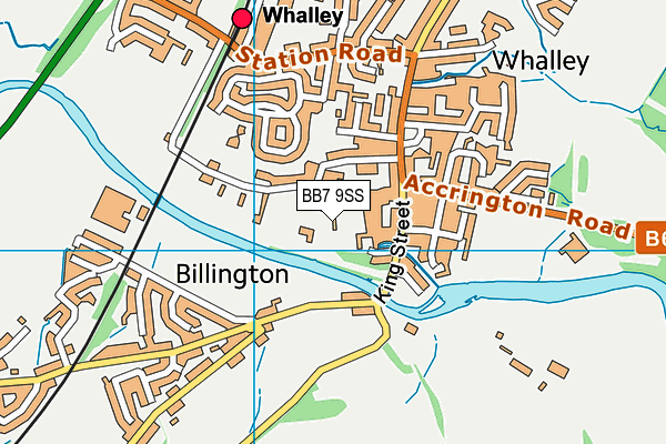 BB7 9SS map - OS VectorMap District (Ordnance Survey)
