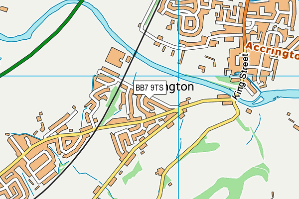 BB7 9TS map - OS VectorMap District (Ordnance Survey)