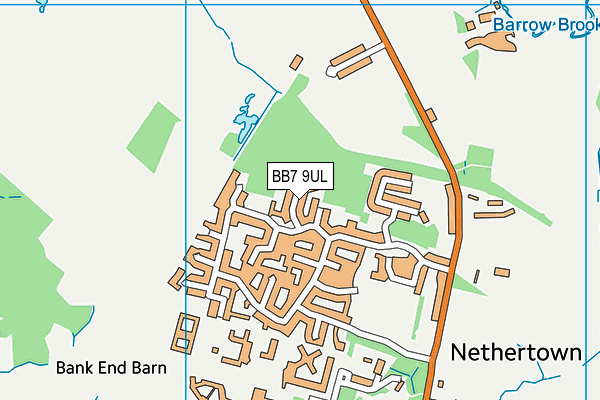 BB7 9UL map - OS VectorMap District (Ordnance Survey)