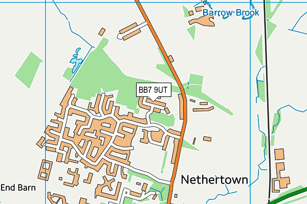 BB7 9UT map - OS VectorMap District (Ordnance Survey)