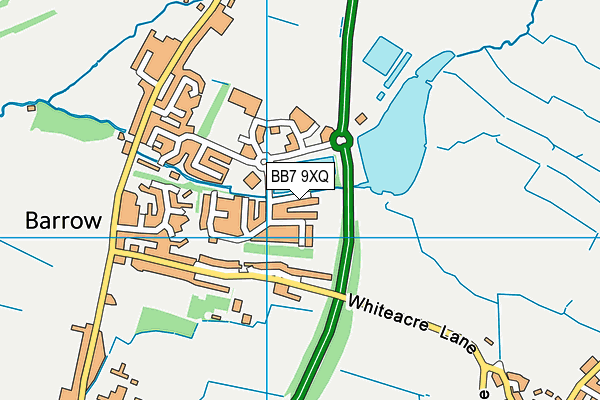 BB7 9XQ map - OS VectorMap District (Ordnance Survey)