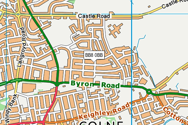 BB8 0BB map - OS VectorMap District (Ordnance Survey)