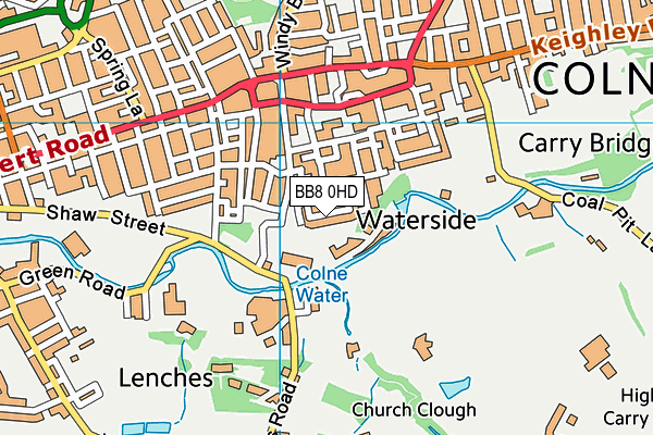 BB8 0HD map - OS VectorMap District (Ordnance Survey)