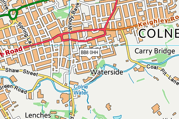 BB8 0HH map - OS VectorMap District (Ordnance Survey)