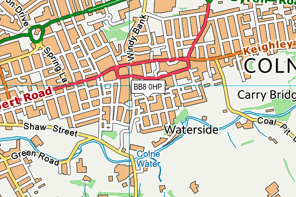 Map of THE COLNE KEBAB HOUSE LIMITED at district scale