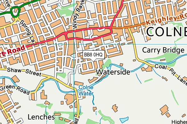 BB8 0HQ map - OS VectorMap District (Ordnance Survey)