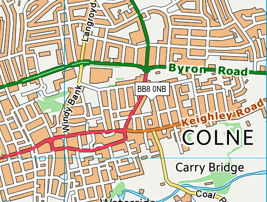 BB8 0NB map - OS VectorMap District (Ordnance Survey)