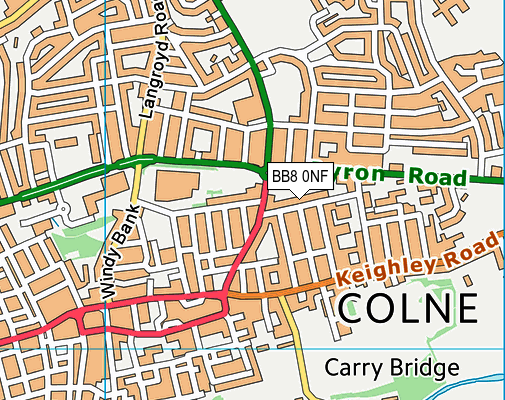 BB8 0NF map - OS VectorMap District (Ordnance Survey)