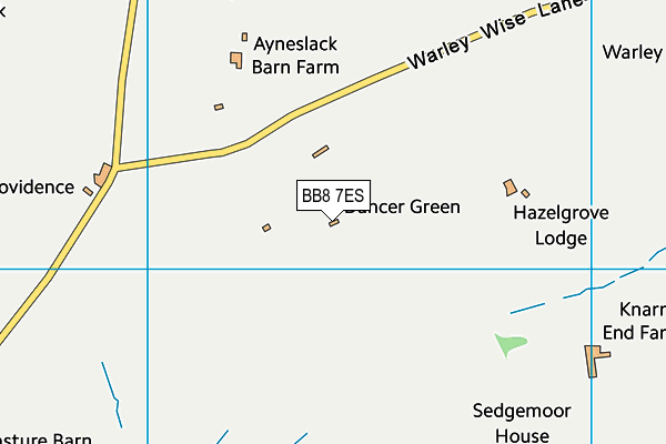 BB8 7ES map - OS VectorMap District (Ordnance Survey)