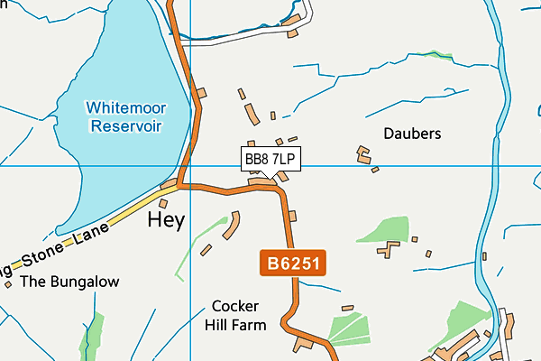 BB8 7LP map - OS VectorMap District (Ordnance Survey)