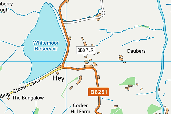 BB8 7LR map - OS VectorMap District (Ordnance Survey)
