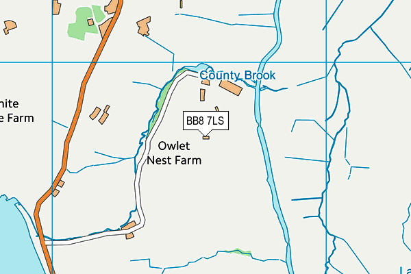 BB8 7LS map - OS VectorMap District (Ordnance Survey)