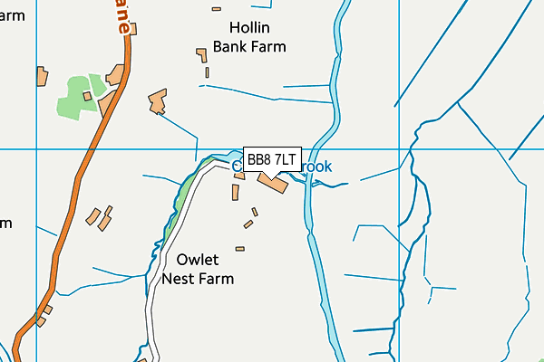 BB8 7LT map - OS VectorMap District (Ordnance Survey)
